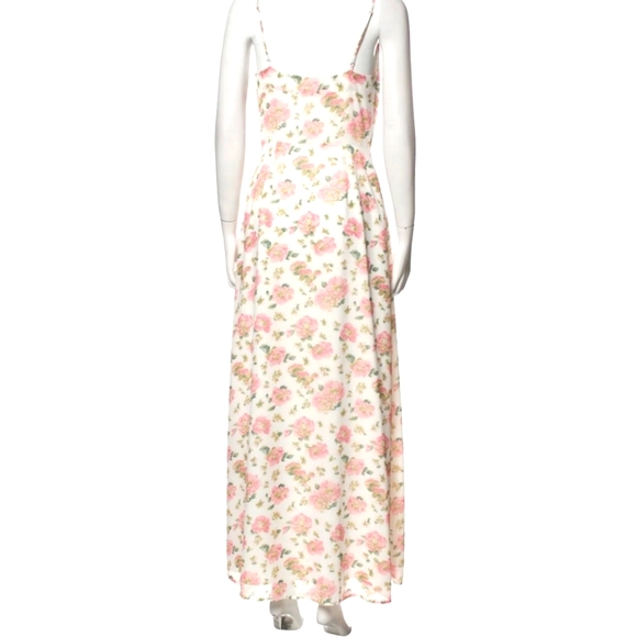 ⭐ LPA MAXI DRESS PINK WHITE XS c - Picture 3 of 11